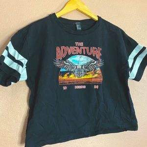 Forever 21 graphic baseball tee
